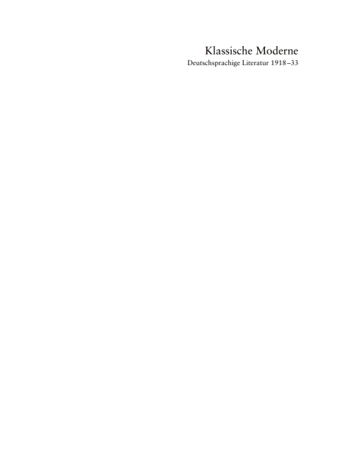 Cover image for book Klassische Moderne