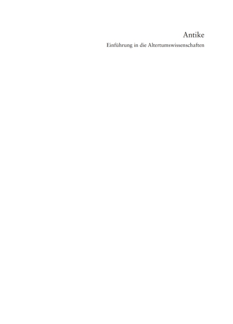 Cover image for book Antike