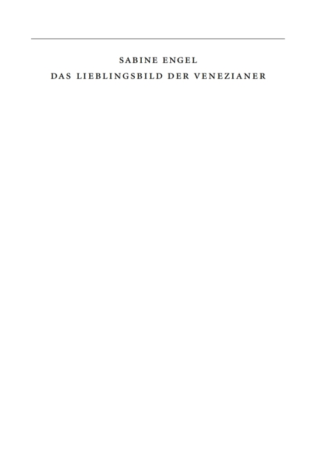 Cover image for book Das Lieblingsbild der Venezianer