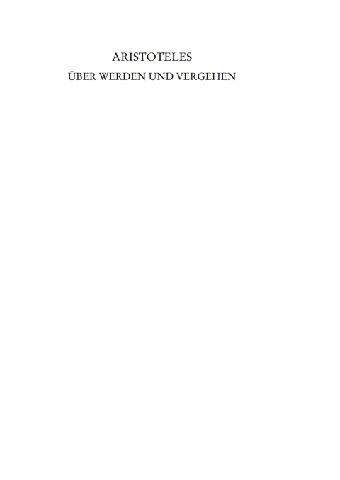 Cover image for book Über Werden und Vergehen