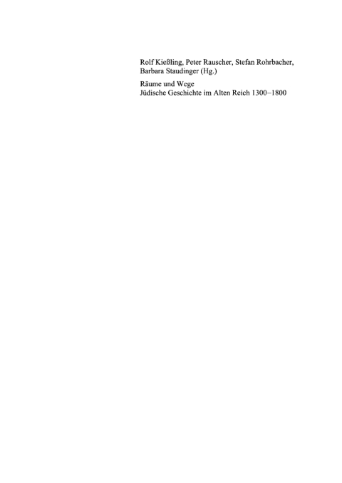 Cover image for book Räume und Wege
