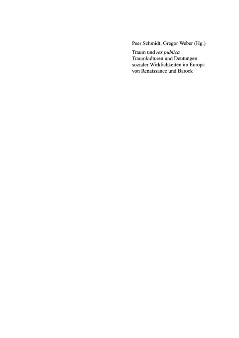 Cover image for book Traum und res publica