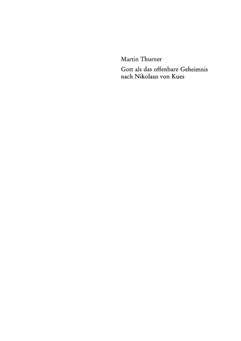 Cover image for book Gott als das offenbare Geheimnis nach Nikolaus von Kues