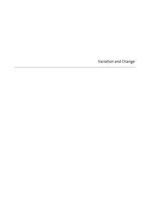 Variation and Change