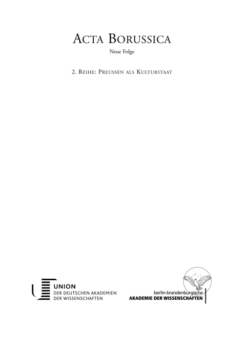 Cover image for book Kulturstaat und Bürgergesellschaft im Spiegel der Tätigkeit des preußischen Kultusministeriums – Fallstudien