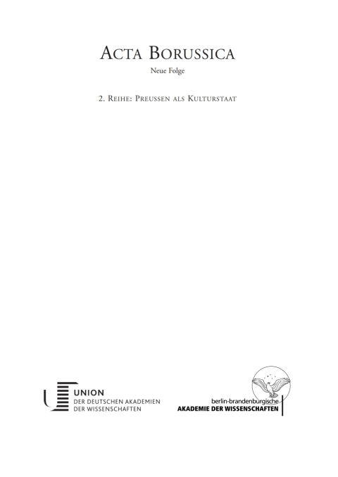 Cover image for book Kulturstaat und Bürgergesellschaft im Spiegel der Tätigkeit des preußischen Kultusministeriums – Dokumente