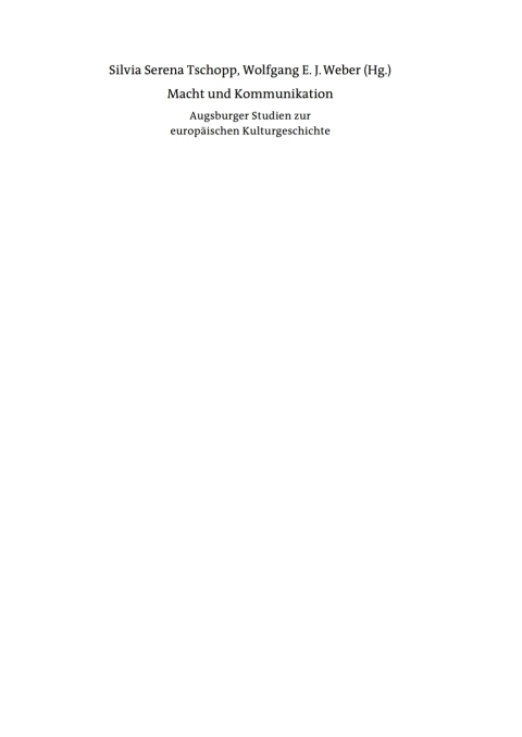 Cover image for book Macht und Kommunikation