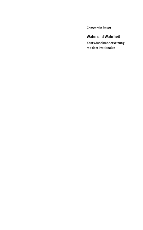Cover image for book Wahn und Wahrheit