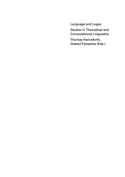 Cover image for book Language and Logos