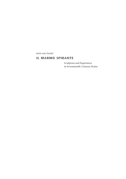 Cover image for book Il Marmo spirante
