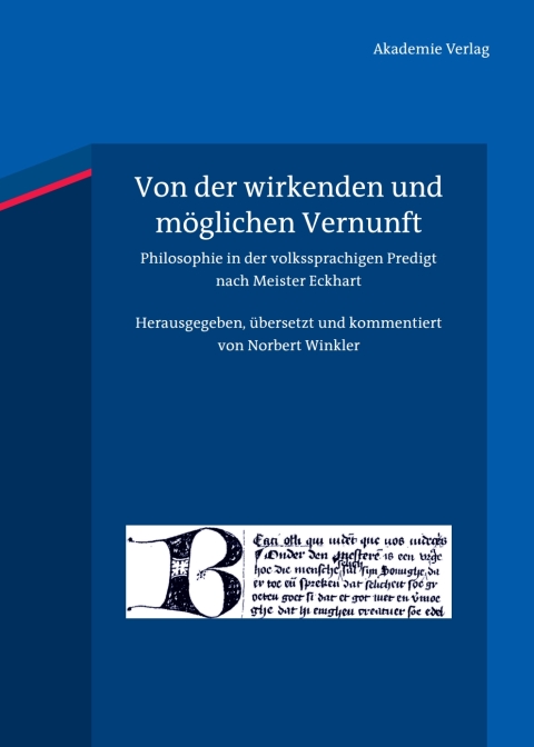 Cover image for book Von der wirkenden und möglichen Vernunft