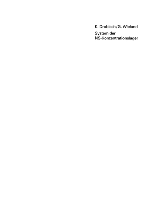 Cover image for book System der NS-Konzentrationslager 1933–1939