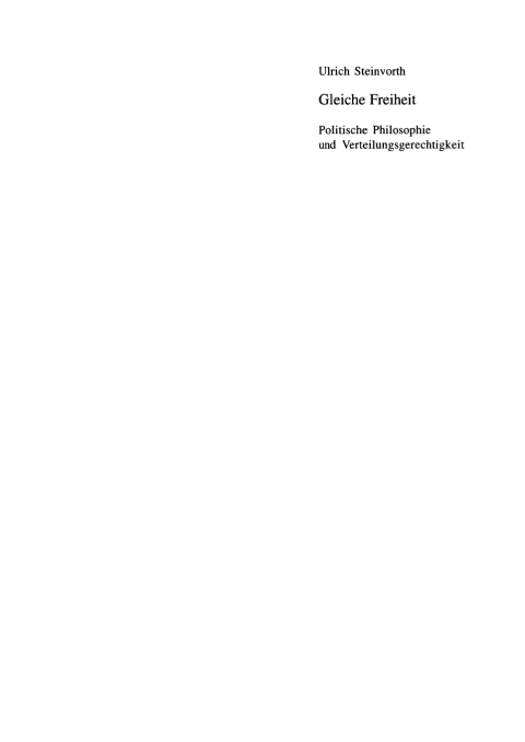 Cover image for book Gleiche Freiheit
