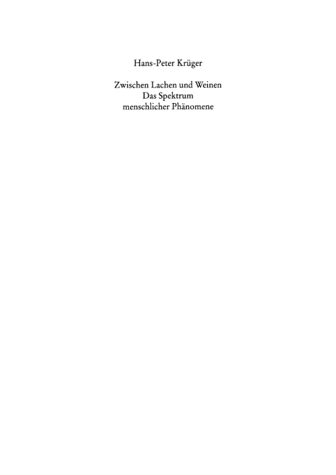 Cover image for book Das Spektrum menschlicher Phänomene
