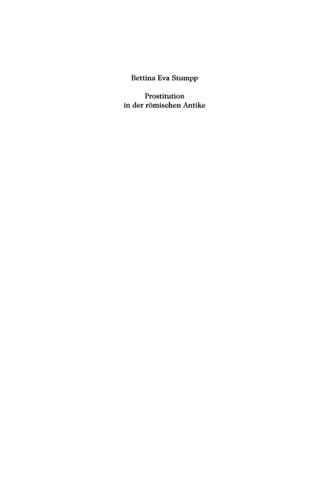 Cover image for book Prostitution in der römischen Antike