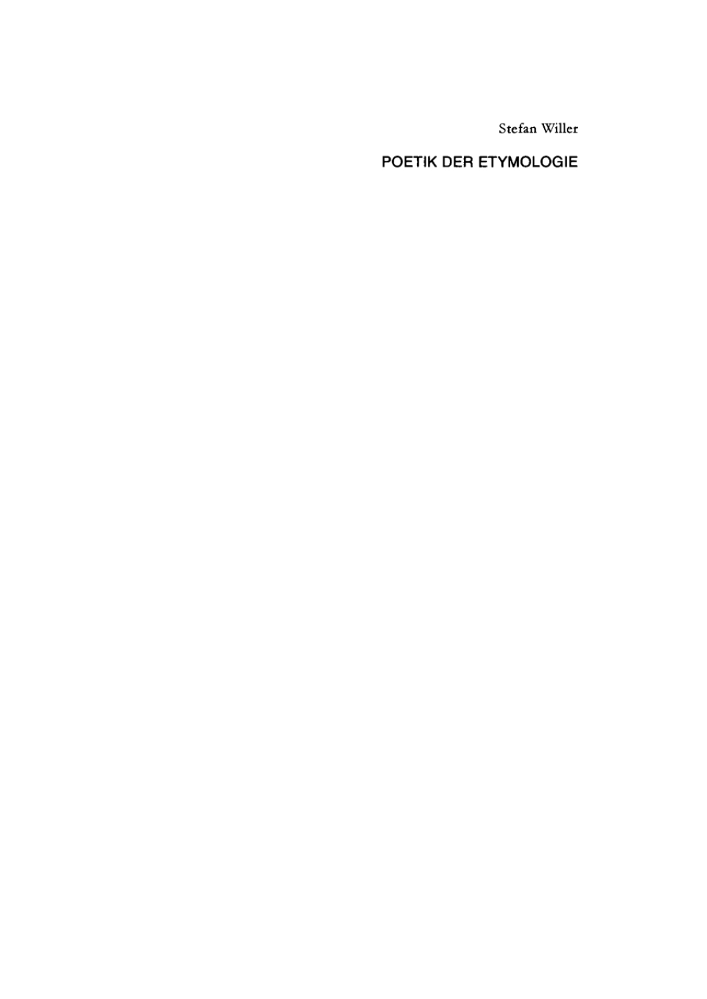 Page Fidelity Poetik der Etymologie; $179.81