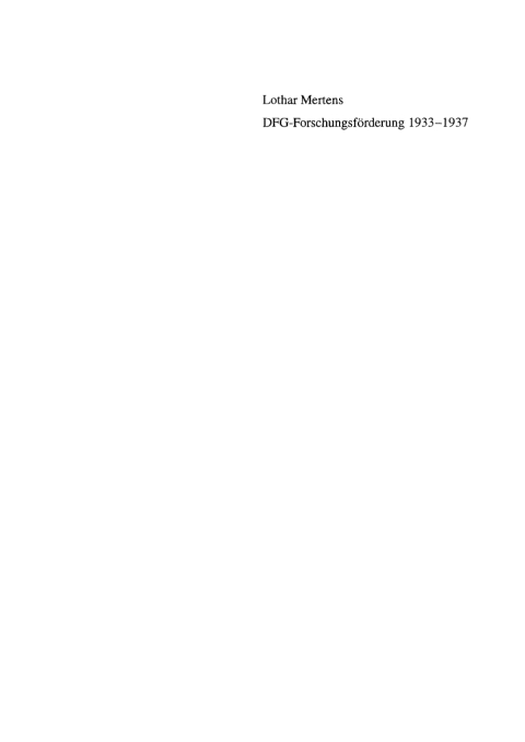 Cover image for book "Nur politisch Würdige". Die DFG-Forschungsförderung im Dritten Reich 1933–1937