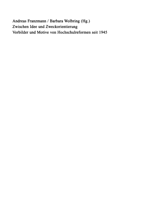 Cover image for book Zwischen Idee und Zweckorientierung