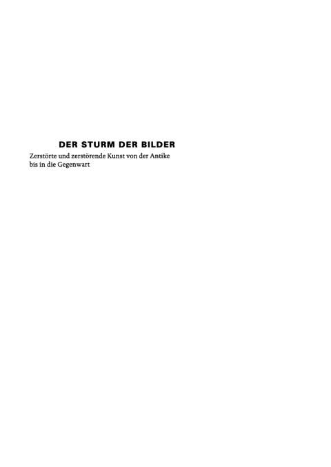Cover image for book Der Sturm der Bilder