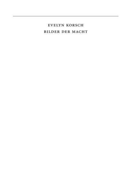Cover image for book Bilder der Macht