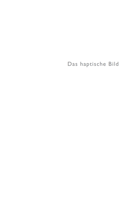 Cover image for book Das haptische Bild