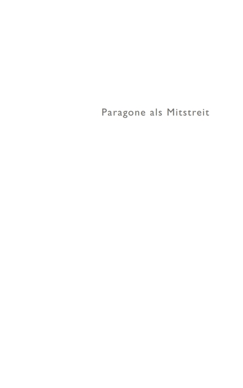 Cover image for book Paragone als Mitstreit