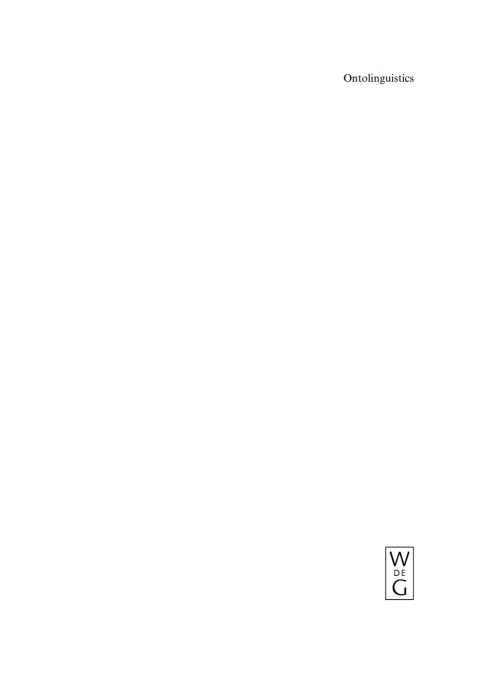 Cover image for book Ontolinguistics