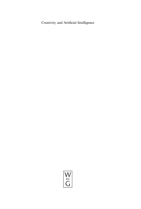 Cover image for book Creativity and Artificial Intelligence
