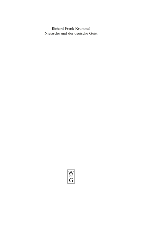 Cover image for book Ausbreitung und Wirkung des Nietzscheschen Werkes im deutschen Sprachraum bis zum Ende des Zweiten Weltkrieges