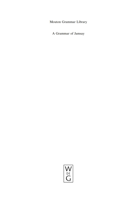 Cover image for book A Grammar of Jamsay