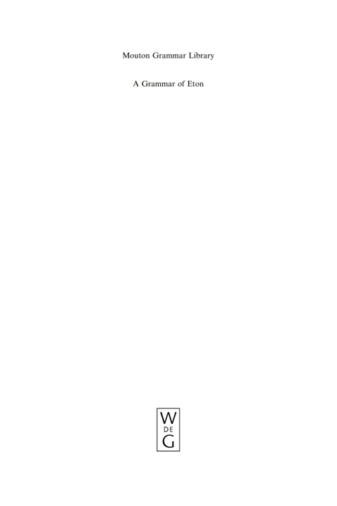 Cover image for book A Grammar of Eton