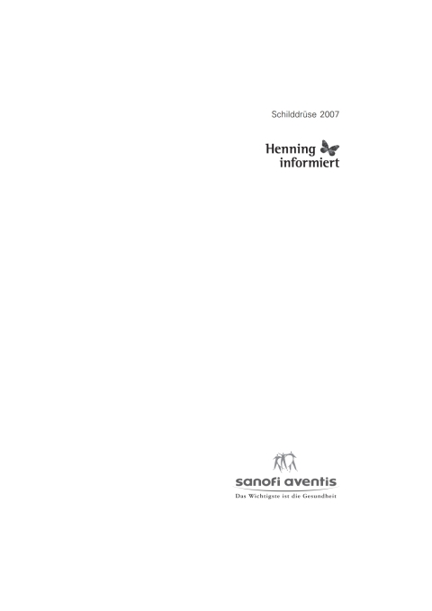 Cover image for book Schilddrüse 2007