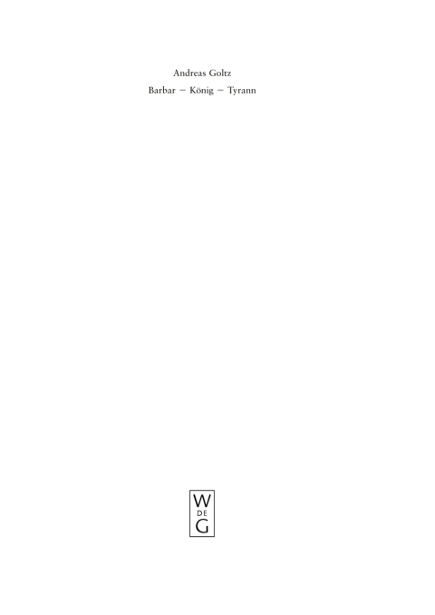 Cover image for book Barbar – König – Tyrann