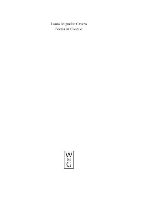 Cover image for book Poems in Context
