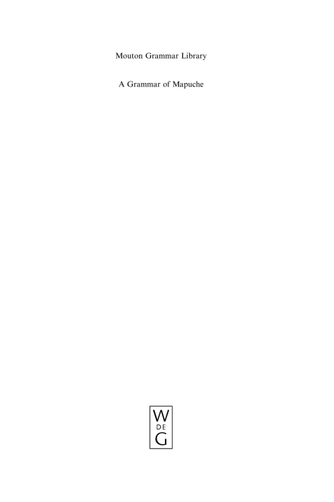 Cover image for book A Grammar of Mapuche
