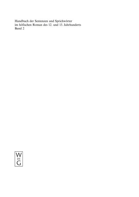 Cover image for book Artusromane nach 1230, Gralromane, Tristanromane
