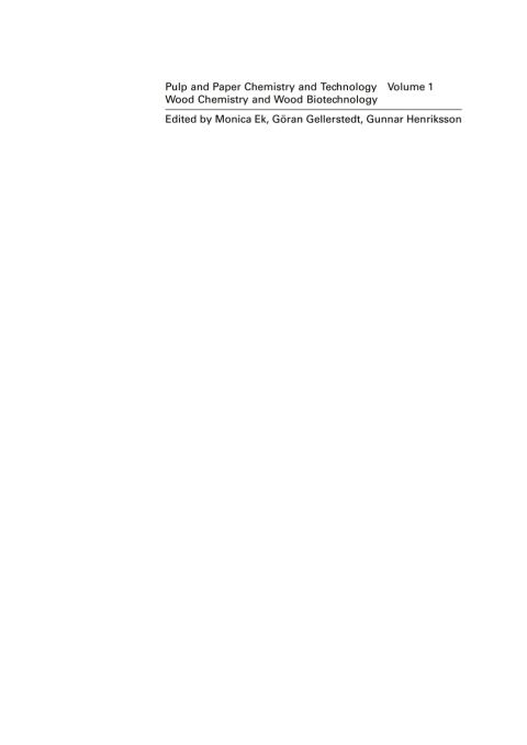 Cover image for book Wood Chemistry and Wood Biotechnology