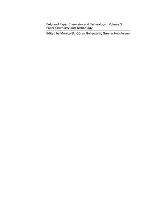 Cover image for book Paper Chemistry and Technology