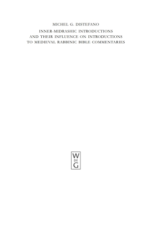 Inner-Midrashic Introductions and Their Influence on Introductions to Medieval Rabbinic Bible Commentaries