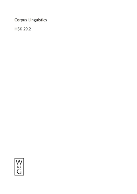 Cover image for book Corpus Linguistics. Volume 2