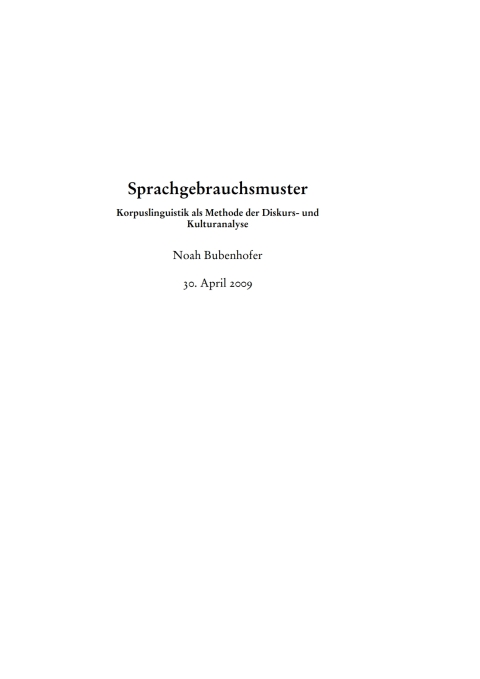 Cover image for book Sprachgebrauchsmuster