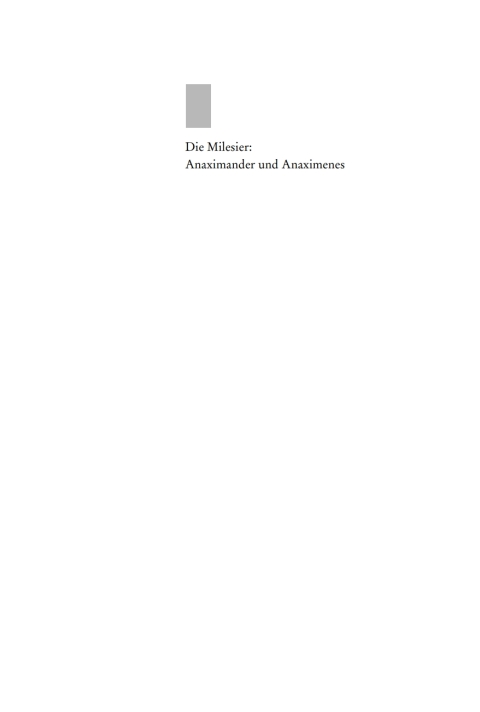 Cover image for book Anaximander und Anaximenes