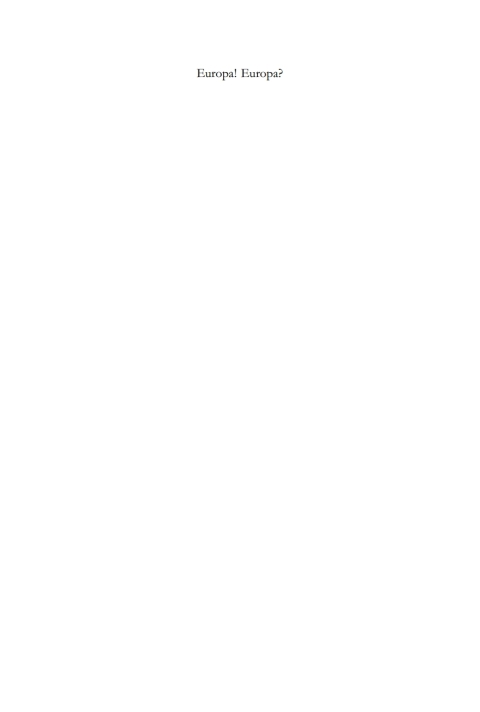 Cover image for book Europa! Europa?
