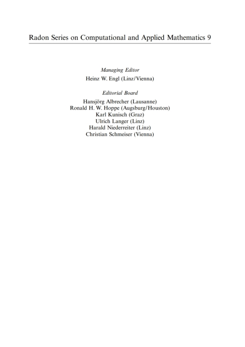 Cover image for book Theoretical Foundations and Numerical Methods for Sparse Recovery