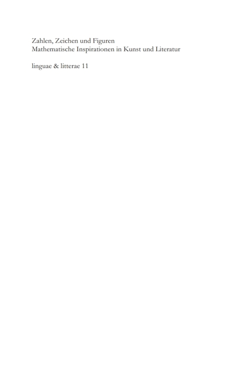Cover image for book Zahlen, Zeichen und Figuren