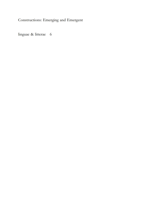 Cover image for book Constructions