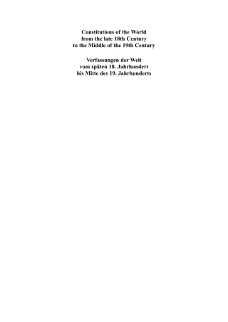 Croatian, Slovenian and Czech Constitutional Documents 1818–1849