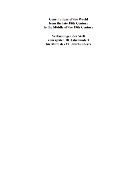 Cover image for book Croatian, Slovenian and Czech Constitutional Documents 1818–1849