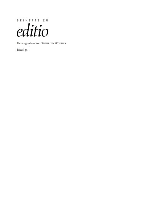 Cover image for book Materialität in der Editionswissenschaft