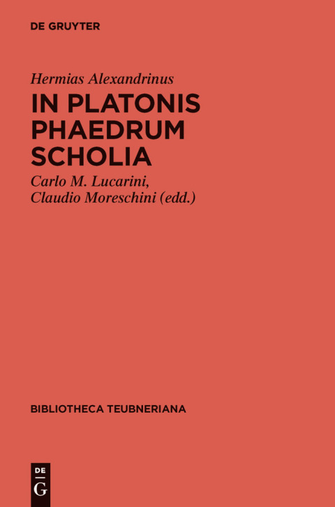 Cover image for book In Platonis Phaedrum Scholia